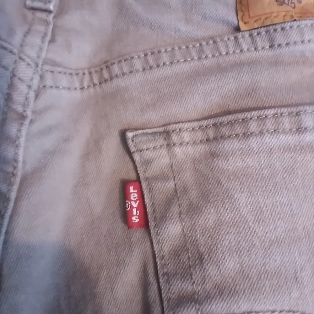 Levis 505 Mens Beige Denim Jeans Size 31/ 30 Western Workwear Performance